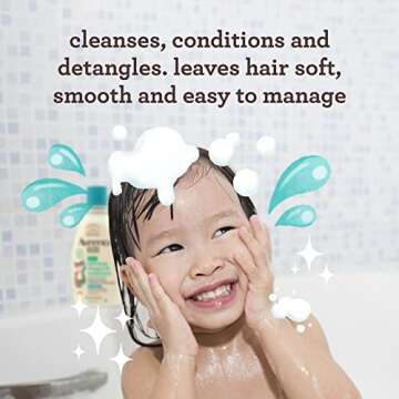 Aveeno Kids 2-in-1 Hydrating Shampoo & Conditioner, Gently Cleanses, Conditions & Detangles Kids Hai...