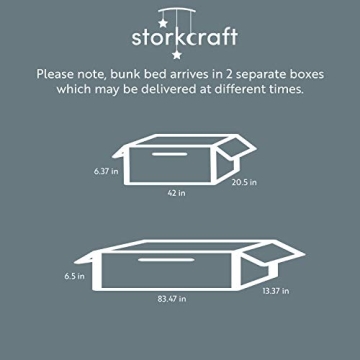 Storkcraft Caribou Twin Over Twin Bunk Bed White