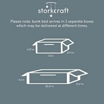 Storkcraft Caribou Twin Over Twin Bunk Bed White