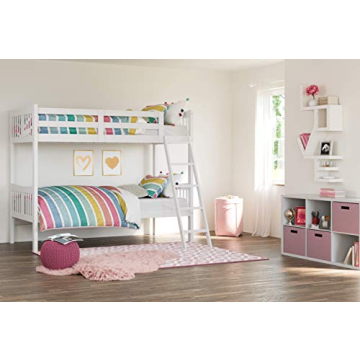 Storkcraft Caribou Twin Over Twin Bunk Bed White