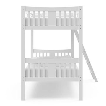 Storkcraft Caribou Twin Over Twin Bunk Bed White