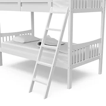 Storkcraft Caribou Twin Over Twin Bunk Bed White