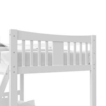 Storkcraft Caribou Twin Over Twin Bunk Bed White