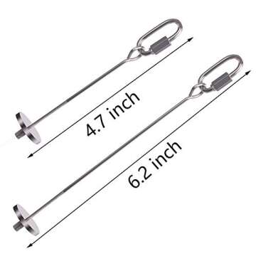 QBLEEV Bird Food Holder, Bird Feeders, Stainless Steel Parrot Fruit Vegetable Stick Holder, Foraging Toy, Bird Treat Skewer Large Size