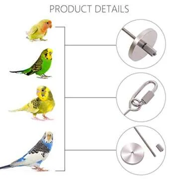 QBLEEV Bird Food Holder, Bird Feeders, Stainless Steel Parrot Fruit Vegetable Stick Holder, Foraging Toy, Bird Treat Skewer Large Size
