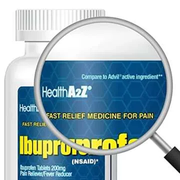 HealthA2Z® Ibuprofen 200mg | 500 Counts | Pain Relief | Body Aches | Headache | Arthritis | Cramps ...