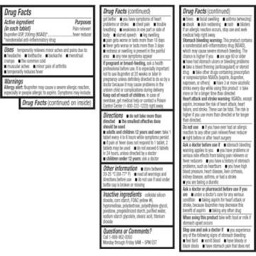 HealthA2Z® Ibuprofen 200mg | 500 Counts | Pain Relief | Body Aches | Headache | Arthritis | Cramps | Back Pain | Fever Reducer… (500 Count)