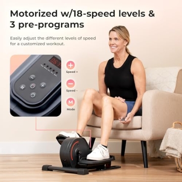 Sunny Health & Fitness Smart Under Desk Elliptical - Compact Cardio Solution