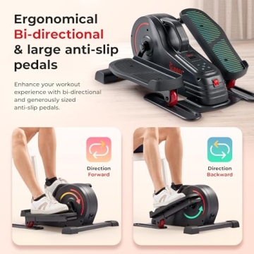 Sunny Health & Fitness Smart Under Desk Elliptical - Compact Cardio Solution