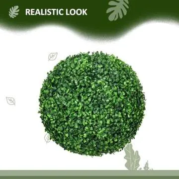 Artificial Boxwood Topiary Ball Set for Elegant Decor