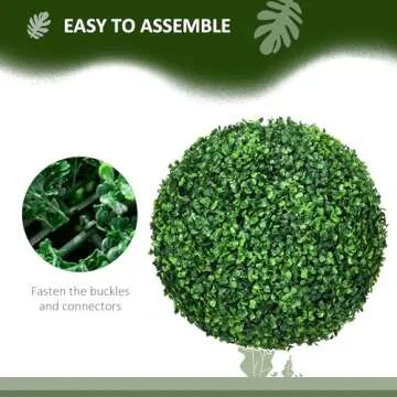 Artificial Boxwood Topiary Ball Set for Elegant Decor