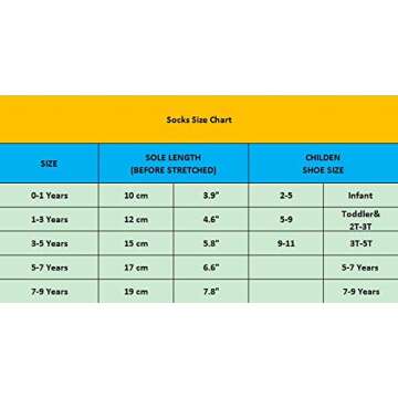 Cottock 6 Pairs Toddler Girl Knee High Grip Socks, Baby Socks Girl School Socks Anti Slip for Kids Girl (6 Pairs, 3-5 Years)