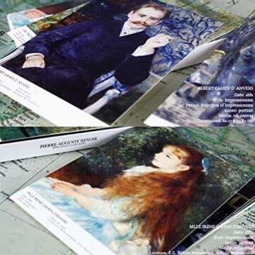 HOSTEESSCHOICE Beautiful Art Postcards set of 30 Pierre Auguste Renoir Post card variety pack Famous Painting Scenery,4 x 6 Inches