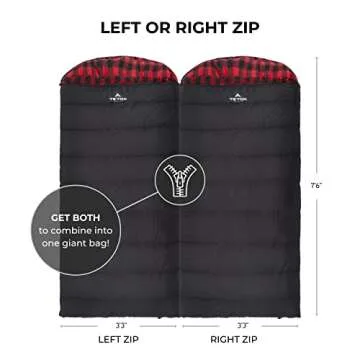 TETON Sports Celsius XXL 0 Degree Sleeping Bag - 0˚F Cold-Weather Sleeping Bag for Adults– Campin...