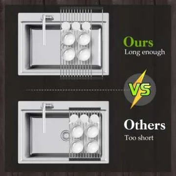 Roll Up Dish Drying Rack with Utensil Holders