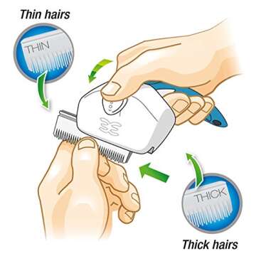 Eazee by Foolee Dog DeShedding Brush | Patented Dog Brush with NO Sharp Blades | Compatible with All Hair and Fur Types (Large, Red)