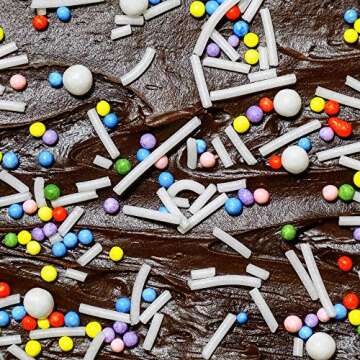 Rainbow Pop! Natural Nonpareil Sprinkles by Supernatural, No Artificial Dyes, Soy Free, Gluten Free, Vegan, 1LB