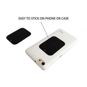 Phone Magnet Sticker Cable Connection Protectors 10PACK Metal Plates with Full Adhesive for Magnetic Car Mount Phone Holder (10PACK) Cable Connection Protectors