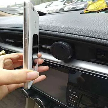 Phone Magnet Sticker Cable Connection Protectors 10PACK Metal Plates with Full Adhesive for Magnetic Car Mount Phone Holder (10PACK) Cable Connection Protectors