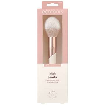 EcoTools Luxe Plush Powder Makeup Brush for Blush & Bronzer, Works Best With Powder Makeup, Luxuriou...