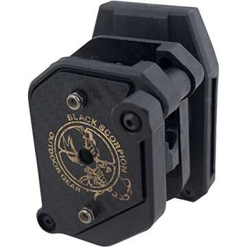 Black Scorpion Outdoor Gear Competition Magazine Pouch Single/Double Stack, Ambidextrous IPSC, USPSA...