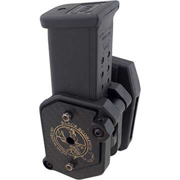 Black Scorpion Outdoor Gear Competition Magazine Pouch Single/Double Stack, Ambidextrous IPSC, USPSA Approved 3 Pcs