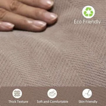 ZWJD Khaki Pillow Covers 18x18 Set of 2 Chenille Throw Pillow Covers with Elegant Design Soft and Luxurious Decorative Throw Pillows for Couch, Bed, and Home Decor