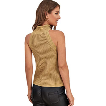 Stylish Verdusa Women's Sleeveless High Neck Tank Top