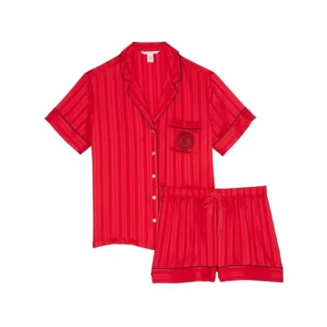 Victoria's Secret Satin Pajama Set for Women - Stylish Comfort
