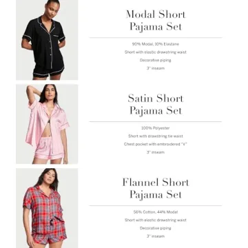 Victoria's Secret Satin Pajama Set for Women - Stylish Comfort