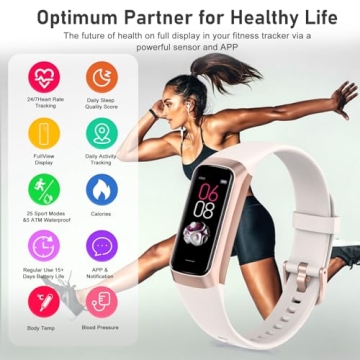 Zeacool Fitness Tracker: Health Smart Watch with Pedometer