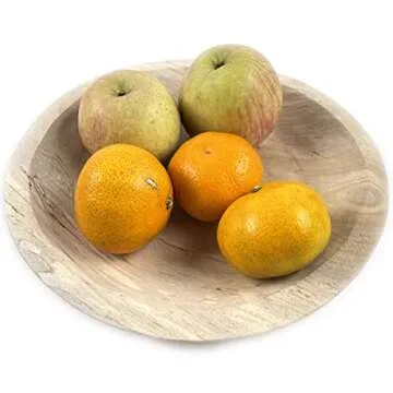 EWEIGEER Wooden Fruit Serving Bowl Hand-Carved Root Dough Bowls Creative Living Room Real Wood Candy Bowl