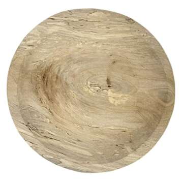 EWEIGEER Wooden Fruit Serving Bowl Hand-Carved Root Dough Bowls Creative Living Room Real Wood Candy Bowl