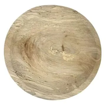 EWEIGEER Wooden Fruit Serving Bowl Hand-Carved Root Dough Bowls Creative Living Room Real Wood Candy Bowl