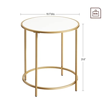 Stunning VASAGLE Gold Side Table for Modern Homes