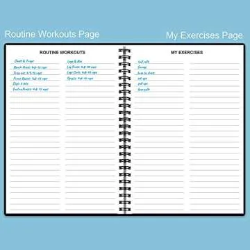 Fitness Planner for Women & Men - A5 Workout Log Book/Exercise Workout Log to Track Weight Loss, GYM, Bodybuilding Progress - Daily Health & Wellness Workout Journals, 5.8X8.25 In Workout Book