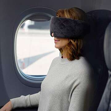 Pure Enrichment Wave Sound Therapy Eye Mask - Rechargeable Bluetooth Speakers, Light Blocking Design...