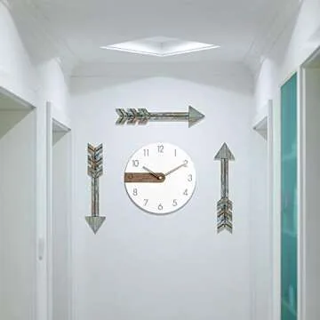 YXMYH Wood Arrows Decor, Blue Wood Arrow Sign Wall Decor - Decorative Farmhouse Home Wall Hanging Decor, 3 Pack