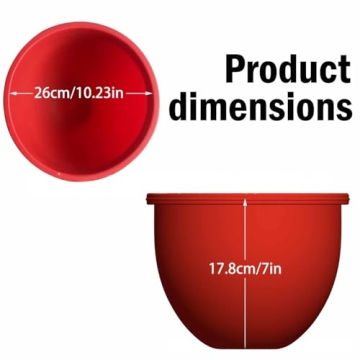 Efficient Kitchen Silicone Bowl Insert Aid for Easy Mixing and Prep
