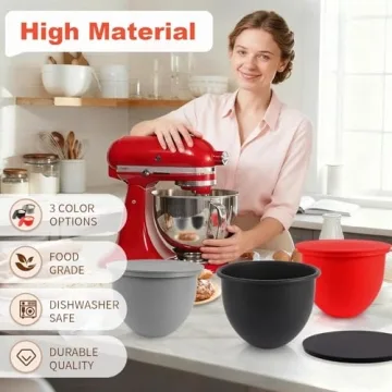 Kitchen Silicone Bowl Insert Aid for Tilt-Head Mixers