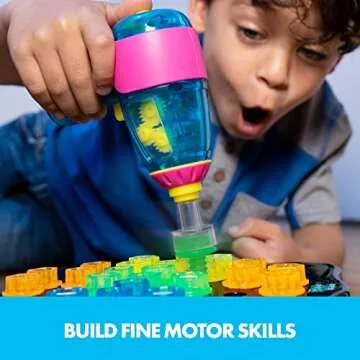 Educational Insights Design & Drill Brightworks, STEM Learning with Toy Drill, 53 Pieces, Ages 3+