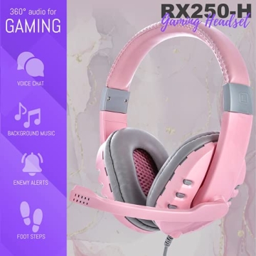 Stunning Pink Gaming Keyboard & Mouse Set Bundle 4in1