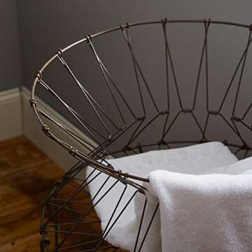 Vintage Wire Laundry Hamper for Stylish Storage Solutions
