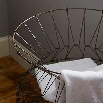 Vintage Wire Laundry Hamper for Stylish Storage Solutions