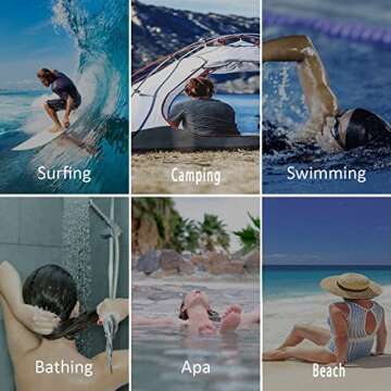 kaylz Microfiber Surf Poncho Wearable Beach Towel Oversized, Kids Adult Hooded Towel Quick Dry Changing Poncho (75 * 65cm,Pink)