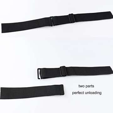 PIESOYRI 6PCS Adjustable Elastic Bands for Wigs, Adjustable Wig Straps for Making Wig Glueless, Adjustable Wig Bands for Keeping Wigs in Place (Size: 1 * 14inches)