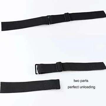 PIESOYRI 6PCS Adjustable Elastic Bands for Wigs, Adjustable Wig Straps for Making Wig Glueless, Adjustable Wig Bands for Keeping Wigs in Place (Size: 1 * 14inches)