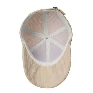 Capricorn Symbol Baseball Cap: Adjustable Corduroy Dad Hat