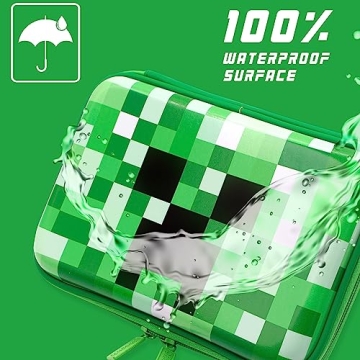 Cute Green Pencil Case for Boys - Organizer and Holder