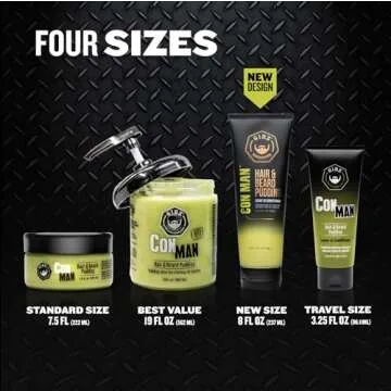 GIBS Grooming Con Man Hair & Beard Pudding 19 Fl Oz